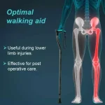 Tynor Tetra Grey Walking Stick - Size Universal - Image 3