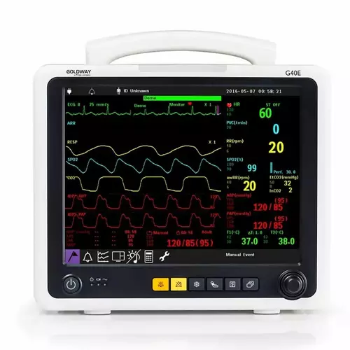 Philips_Goldway_G40E_Patient_Monitor__3_.jpg Philips Goldway G40E Patient Monitor - ECG, NIBP, SpO2, Resp, Temp - Image 1